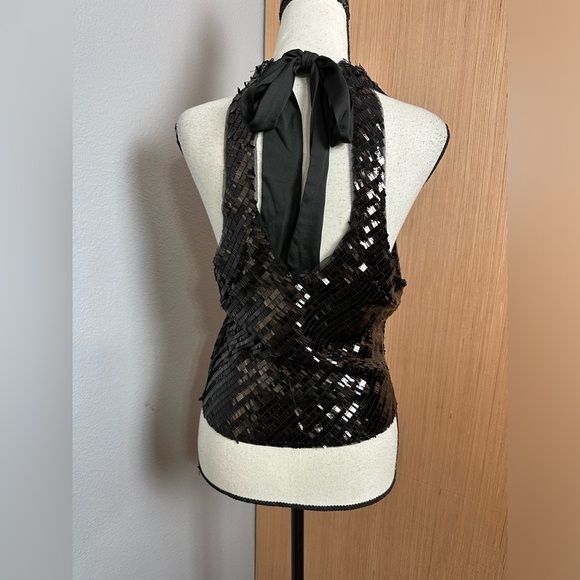 Free People Black Disco Fever Cami, Size Medium (v) - Picture 8 of 15